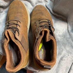 Stylish Brown Leather Sneakers for Men